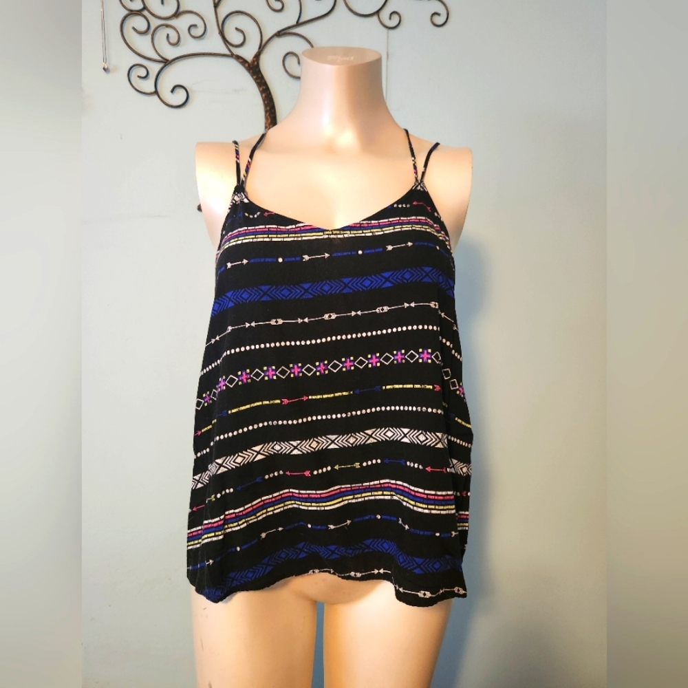 Strap tank top blouse